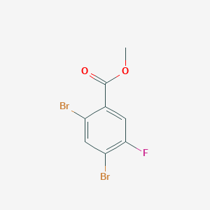 molecular formula C8H5Br2FO2 B1408603 Methyl 2,4-dibromo-5-fluorobenzoate CAS No. 1806306-65-9
