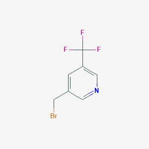 molecular formula C7H5BrF3N B1408605 3-(Bromomethyl)-5-(trifluoromethyl)pyridine CAS No. 1227574-31-3
