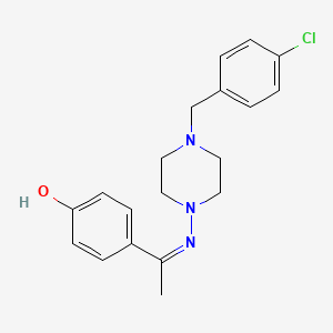 4-{(1Z)-N-[4-(4-chlorobenzyl)piperazin-1-yl]ethanimidoyl}phenol