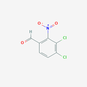 molecular formula C7H3Cl2NO3 B1408608 3,4-二氯-2-硝基苯甲醛 CAS No. 1804897-10-6