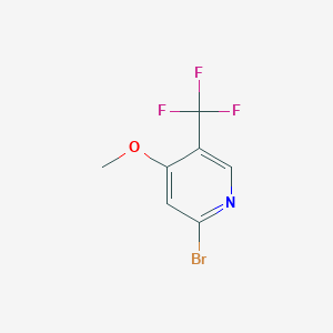 molecular formula C7H5BrF3NO B1408609 2-溴-4-甲氧基-5-(三氟甲基)吡啶 CAS No. 1227579-45-4
