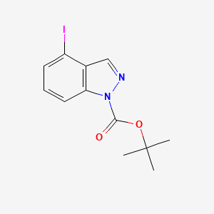 molecular formula C12H13IN2O2 B1408623 tert-Butyl 4-iodo-1H-indazole-1-carboxylate CAS No. 1337882-32-2