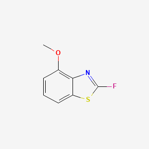 molecular formula C8H6FNOS B1408625 2-氟-4-甲氧基苯并[d]噻唑 CAS No. 1261626-06-5