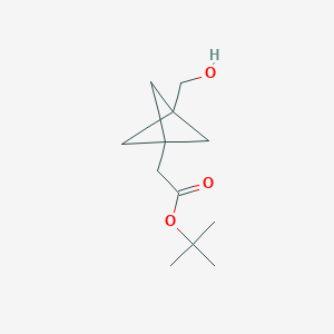 Bicyclo[1.1.1]pentane-1-acetic acid, 3-(hydroxy-methyl)-, 1,1-dimethylethyl ester