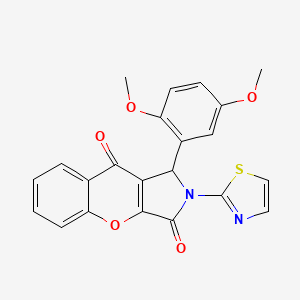 1-(2,5-Dimethoxyphenyl)-2-(1,3-thiazol-2-yl)-1,2-dihydrochromeno[2,3-c]pyrrole-3,9-dione