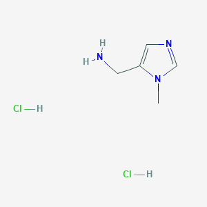 molecular formula C5H11Cl2N3 B1408641 (1-Methyl-1H-imidazol-5-yl)methanamine dihydrochloride CAS No. 1374446-83-9