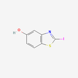 molecular formula C7H4INOS B1408642 2-碘-5-羟基苯并噻唑 CAS No. 1261740-10-6