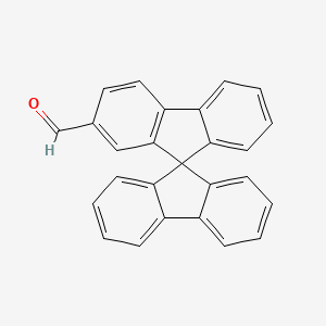 molecular formula C26H16O B14086426 9,9'-Spirobi[fluorene]-2-carbaldehyde CAS No. 124575-66-2