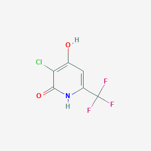 molecular formula C6H3ClF3NO2 B1408649 3-Chloro-2,4-dihydroxy-6-(trifluoromethyl)pyridine CAS No. 1214383-67-1