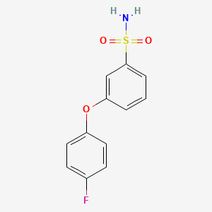 molecular formula C12H10FNO3S B1408652 3-(4-Fluorophenoxy)-benzenesulfonamide CAS No. 1502383-00-7