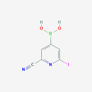 (2-Cyano-6-iodopyridin-4-yl)boronic acid