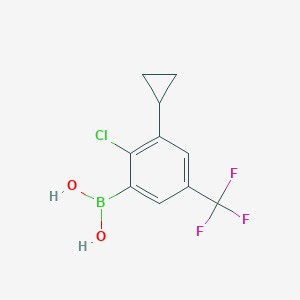 (2-Chloro-3-cyclopropyl-5-(trifluoromethyl)phenyl)boronic acid