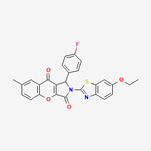 2-(6-Ethoxy-1,3-benzothiazol-2-yl)-1-(4-fluorophenyl)-7-methyl-1,2-dihydrochromeno[2,3-c]pyrrole-3,9-dione