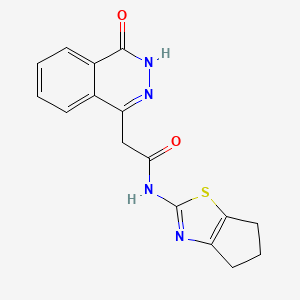 N-(5,6-dihydro-4H-cyclopenta[d][1,3]thiazol-2-yl)-2-(4-hydroxyphthalazin-1-yl)acetamide