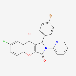 1-(4-Bromophenyl)-7-chloro-2-(pyridin-2-yl)-1,2-dihydrochromeno[2,3-c]pyrrole-3,9-dione