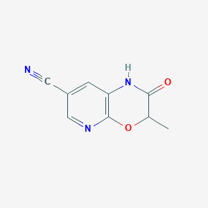 3-Methyl-2-oxo-2,3-dihydro-1H-pyrido[2,3-b][1,4]oxazine-7-carbonitrile