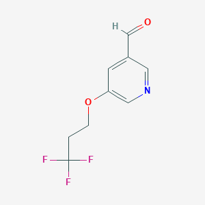 B1408667 5-(3,3,3-Trifluoropropoxy)nicotinaldehyde CAS No. 1597950-96-3