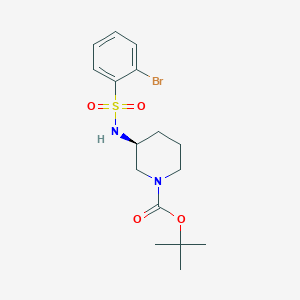 tert-Butyl (3S)-3-[(2-bromobenzene-1-sulfonyl)amino]piperidine-1-carboxylate