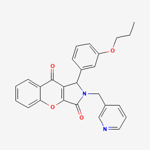 1-(3-Propoxyphenyl)-2-(pyridin-3-ylmethyl)-1,2-dihydrochromeno[2,3-c]pyrrole-3,9-dione