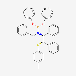 Diphenyl benzyl((1S,2R)-1,2-diphenyl-2-(p-tolylthio)ethyl)phosphoramidite