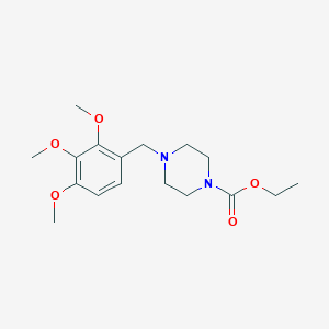 B140867 Ethyl 4-(2,3,4-trimethoxybenzyl)piperazine-1-carboxylate CAS No. 53531-01-4