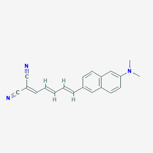 2-((2E4E)-5-(6-(dimethylamino)naphthalen-2-yl)penta-24-dien-1-ylidene)malononitrile