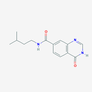 4-hydroxy-N-(3-methylbutyl)quinazoline-7-carboxamide