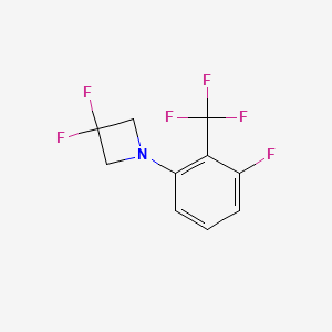 3,3-Difluoro-1-(3-fluoro-2-(trifluoromethyl)-phenyl)azetidine