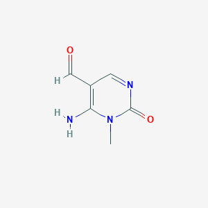 B140868 6-Amino-1-methyl-2-oxopyrimidine-5-carbaldehyde CAS No. 154867-32-0