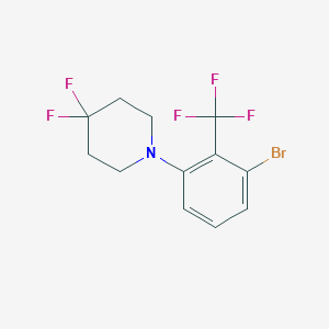 1-(3-Bromo-2-(trifluoromethyl)phenyl)-4,4-difluoropiperidine