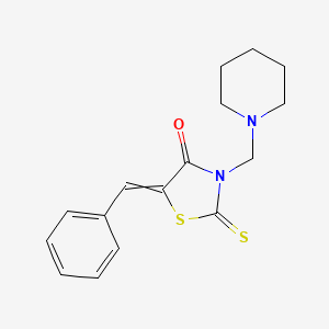 4-Thiazolidinone, 5-(phenylmethylene)-3-(1-piperidinylmethyl)-2-thioxo-