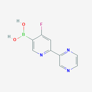 (4-Fluoro-6-(pyrazin-2-yl)pyridin-3-yl)boronic acid