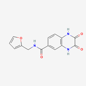 N-(furan-2-ylmethyl)-2,3-dioxo-1,2,3,4-tetrahydroquinoxaline-6-carboxamide