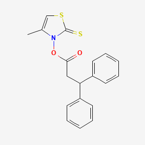 3-[(3,3-Diphenylpropanoyl)oxy]-4-methyl-1,3-thiazole-2(3H)-thione