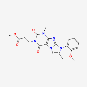 methyl 3-[8-(2-methoxyphenyl)-1,7-dimethyl-2,4-dioxo-1,2,4,8-tetrahydro-3H-imidazo[2,1-f]purin-3-yl]propanoate