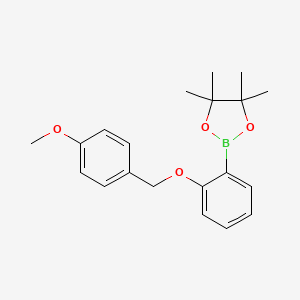 2-(2-((4-Methoxybenzyl)oxy)phenyl)-4,4,5,5-tetramethyl-1,3,2-dioxaborolane