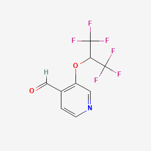 3-(1,1,1,3,3,3-Hexafluoropropan-2-yloxy)isonicotinaldehyde