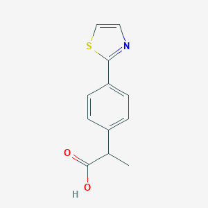B140869 2-[4-(Thiazol-2-yl)phenyl]propionic Acid CAS No. 132483-32-0