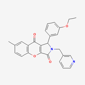 1-(3-Ethoxyphenyl)-7-methyl-2-(pyridin-3-ylmethyl)-1,2-dihydrochromeno[2,3-c]pyrrole-3,9-dione