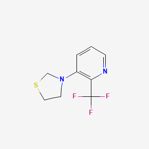 3-(2-(Trifluoromethyl)pyridin-3-yl)thiazolidine