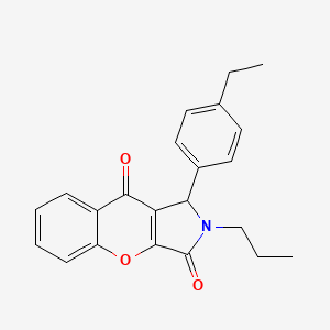 1-(4-Ethylphenyl)-2-propyl-1,2-dihydrochromeno[2,3-c]pyrrole-3,9-dione