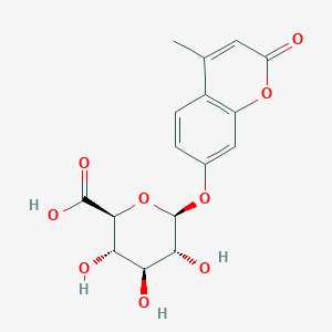 molecular formula C16H16O9 B014087 4-甲基伞形酮葡糖苷 CAS No. 6160-80-1