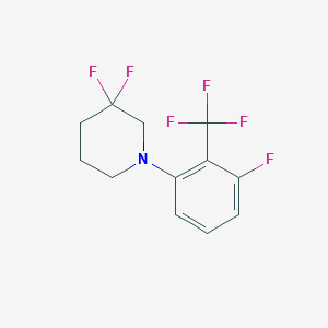 3,3-Difluoro-1-(3-fluoro-2-(trifluoromethyl)-phenyl)piperidine