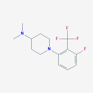 1-(3-Fluoro-2-(trifluoromethyl)phenyl)-N,N-dimethylpiperidin-4-amine