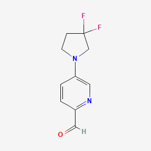 molecular formula C10H10F2N2O B1408710 5-(3,3-Difluoropyrrolidin-1-yl)picolinaldehyde CAS No. 1707605-06-8