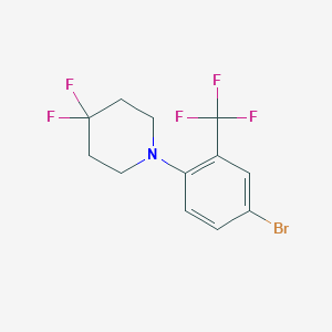 1-(4-Bromo-2-(trifluoromethyl)phenyl)-4,4-difluoropiperidine