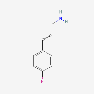 molecular formula C9H10FN B14087197 2-Propen-1-amine, 3-(4-fluorophenyl)- CAS No. 88536-45-2