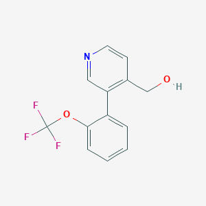 (3-(2-(Trifluoromethoxy)phenyl)pyridin-4-yl)methanol