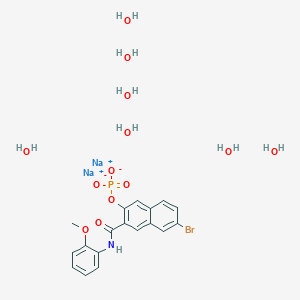 molecular formula C₁₈H₁₃BrNNa₂O₆P B140873 萘酚 AS-BI 磷酸二钠盐 CAS No. 530-79-0