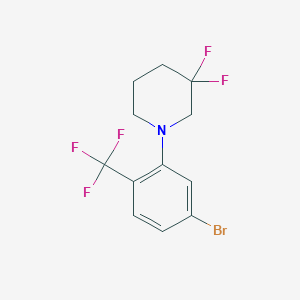 1-(5-Bromo-2-(trifluoromethyl)phenyl)-3,3-difluoropiperidine